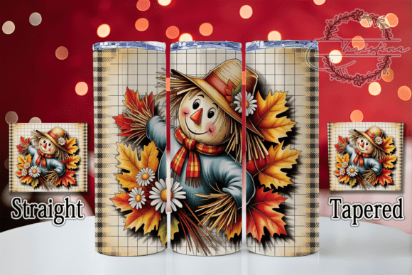 Download Cute Fall Scarecrow Farm Tumbler Wrap - Scarecrow farm Collection