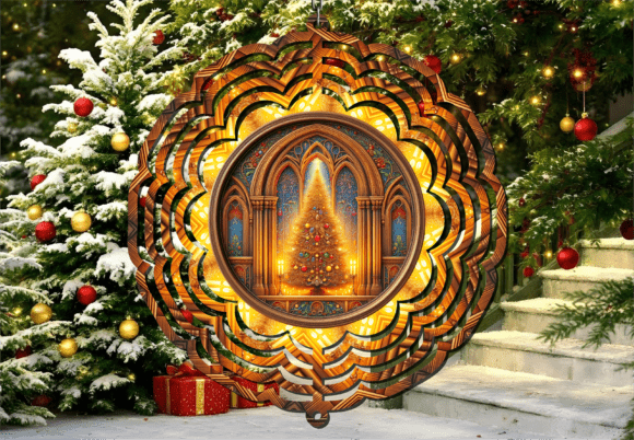 Download Cathedral Holiday Decor Wind Spinner - Holiday decor Collection